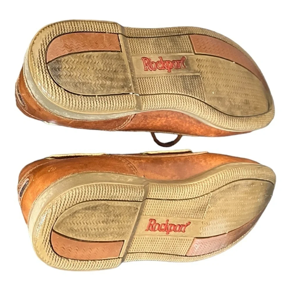 Rockport Perth Leather Boat Shoes Size 8M